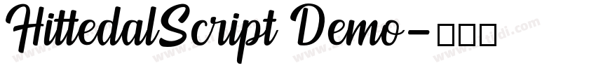 HittedalScript Demo字体转换
